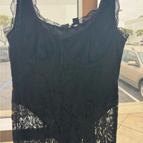 PrettyLittleThing Black Lace Jumpsuit Size 12 - Picture 2 of 14
